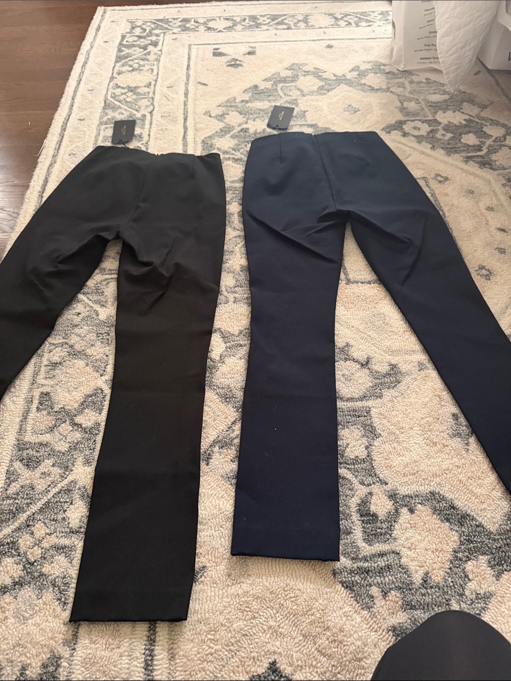 2 pairs of rag & bone Straight Leg Pants in Black and Navy, Simone pant, size 0 - Picture 5 of 5
